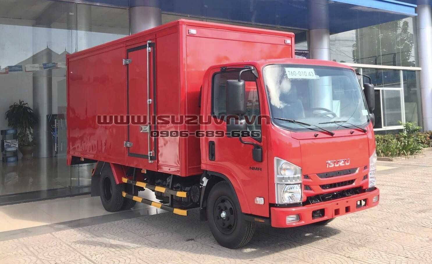 Xe Tải Isuzu 1T85 Thùng Kín Tole Sơn 4M4 – NMR85HE4