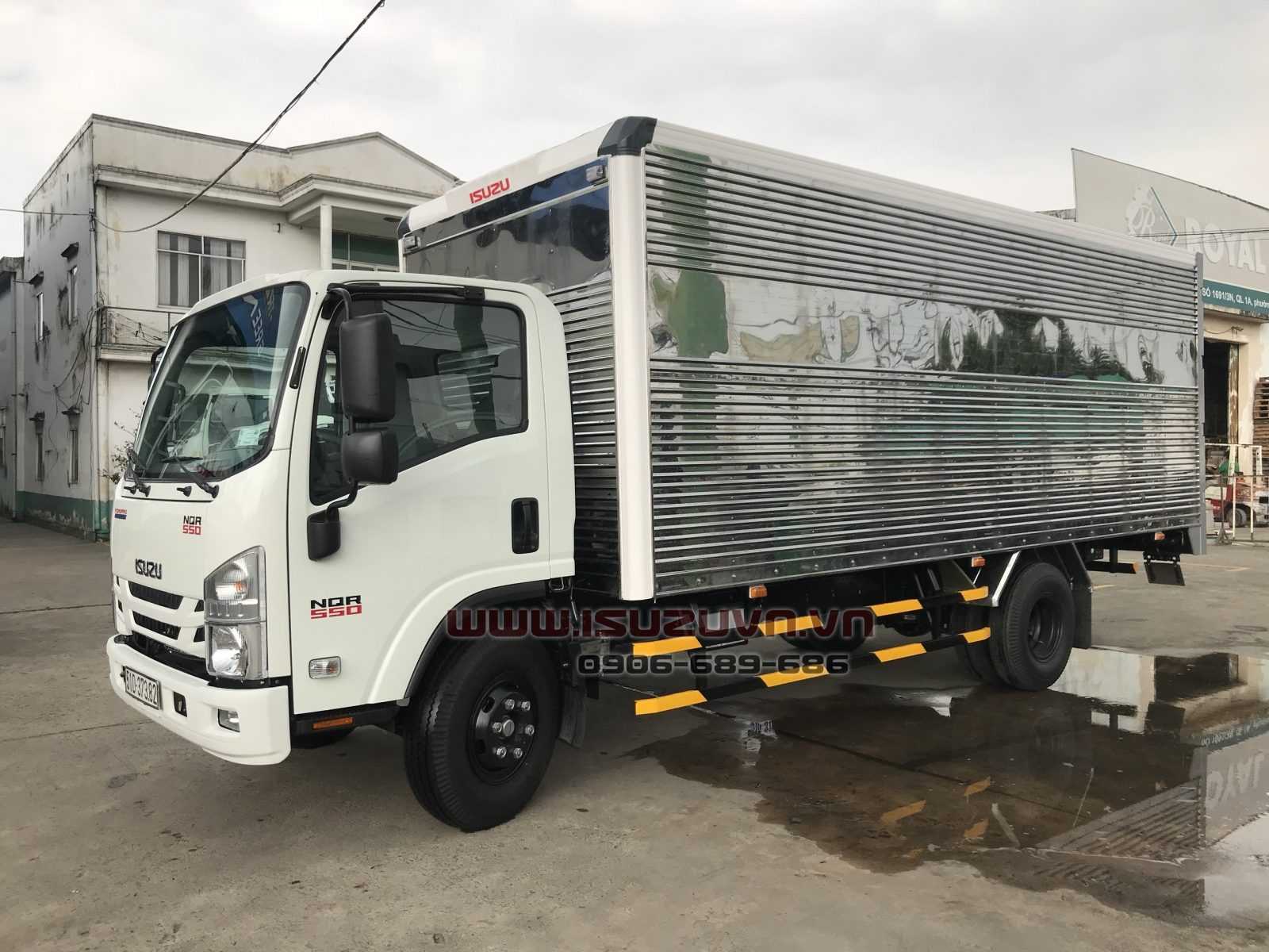 Xe Tải Isuzu 4T99 Thùng Kín Inox 5M8 – NQR75LE4