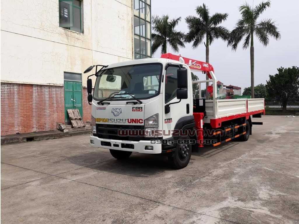 Xe Tải Cẩu 3T4 Gắn Cẩu UNIC URV344 – ISUZU FRR90NE4