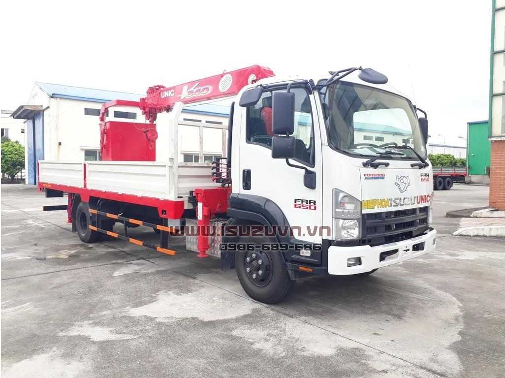 Xe Tải Cẩu 3T9 Gắn Cẩu UNIC URV346 – ISUZU FRR90NE4