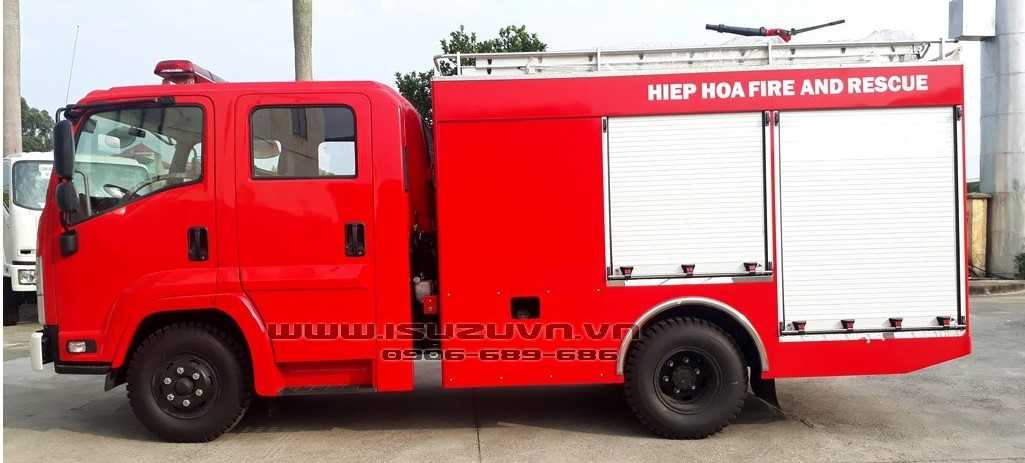 XE CHỮA CHÁY 4000L + 400L ISUZU FRR90HE4 (CABIN KEP) (5) - Copy